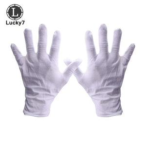 Ultra-thin Breathable Jewelry Cotton Gloves - Anti-slip Jewelry Shopping Gloves