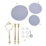 3-Layer Fruit Tray Silicone Mold for DIY Tea Tray Coaster Resin Mold