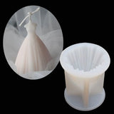 3D Princess Dress Skirt Silicone Chocolate Fondant Candy Mould