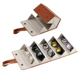 1 Pc 5 Slots Foldable Eyewear Travel Organizer Case