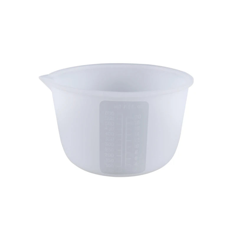 600/1000ml Silicone Measuring Cup with Scale, Reusable Mixing Cup