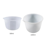600/1000ml Silicone Measuring Cup with Scale, Reusable Mixing Cup
