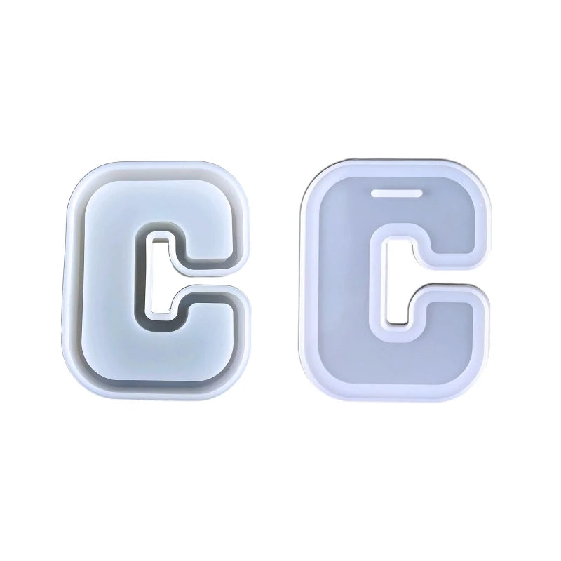 Big Letters Shaped UV Resin Mould