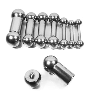 1 Pc Titanium Steel Straight Barbell Rings Genital Tragus Ear Piercing