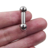1 Pc Titanium Steel Straight Barbell Rings Genital Tragus Ear Piercing