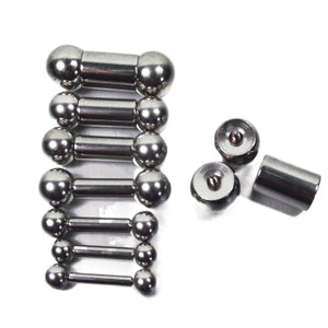 1 Pc Titanium Steel Straight Barbell Rings Genital Tragus Ear Piercing