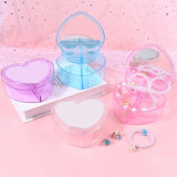 1 Pc Double Layer Storage Box for Jewelry Cosmetic Miscellaneous