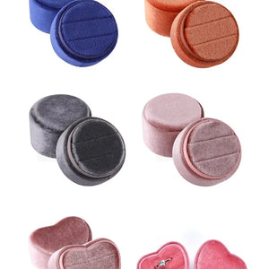 Multi-color Facecloth Ring Box Jewelry Organizer
