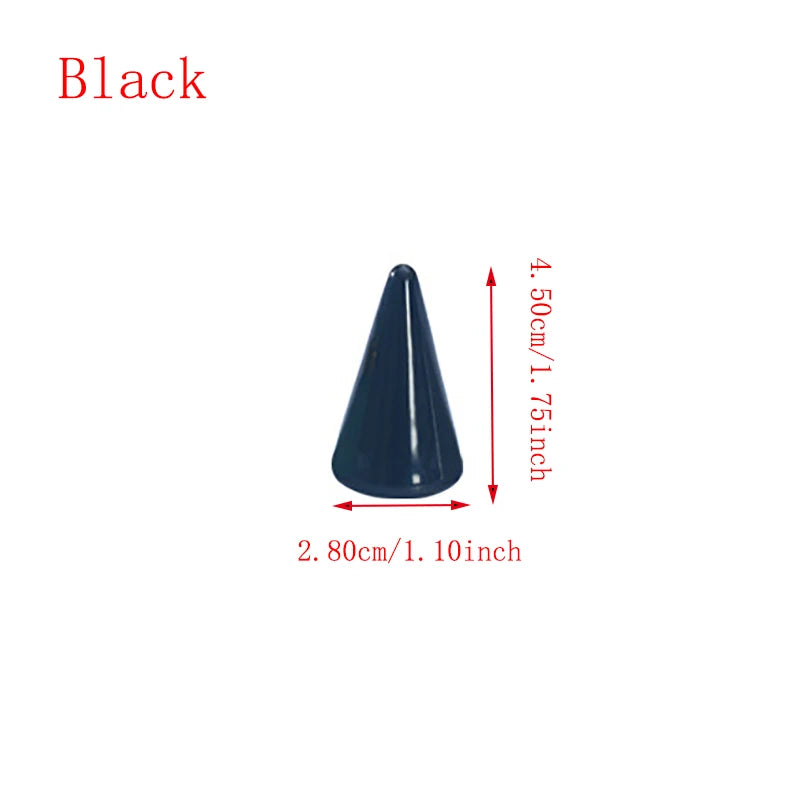 Ceramics Rings Jewelry Display Cone Stand Six Colors 2.8x2.8x4.5cm