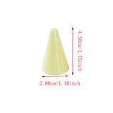 Ceramics Rings Jewelry Display Cone Stand Six Colors 2.8x2.8x4.5cm