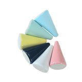 Ceramics Rings Jewelry Display Cone Stand Six Colors 2.8x2.8x4.5cm