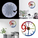 Clock Silicone Mold Round Shape Resin Wall Hanging Mirror Epoxy Mold