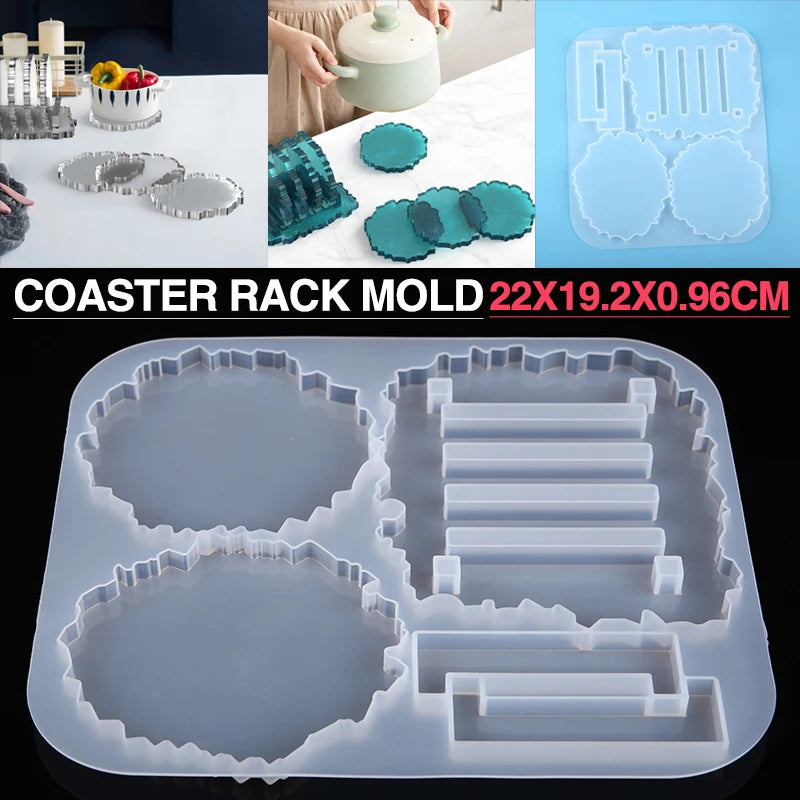 Silicone Coaster Storage Rack Mould Kitchen Heat Insulation Pad