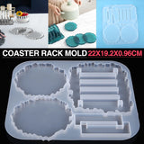 Silicone Coaster Storage Rack Mould Kitchen Heat Insulation Pad
