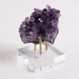 1 Pc Crystal Ball Holder Sphere Stands Acrylic Base Of Stone Metal Arm