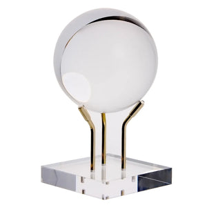 1 Pc Crystal Ball Holder Sphere Stands Acrylic Base Of Stone Metal Arm