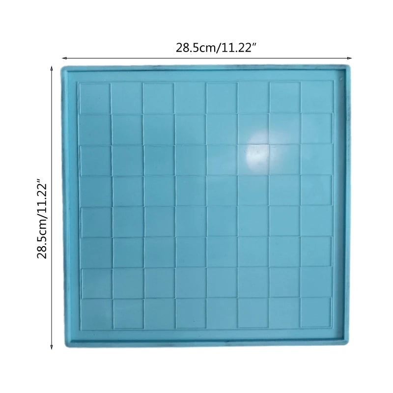 Crystal Epoxy Resin Mold Chess Board Casting Silicone Mould DIY Crafts Tools