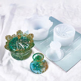 Crystal Epoxy Resin Mold Crown Storage Box Organizer Silicone Mould DIY Crafts
