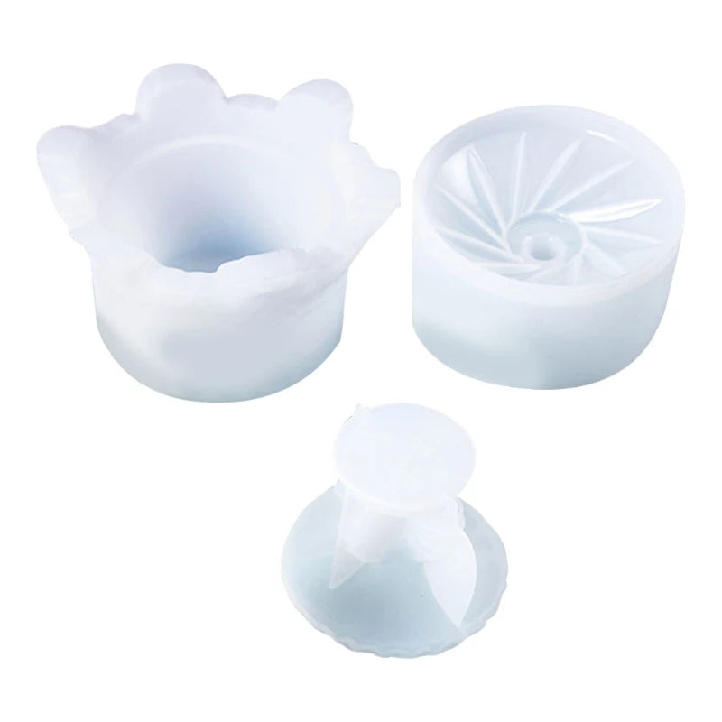 Crystal Epoxy Resin Mold Crown Storage Box Organizer Silicone Mould DIY Crafts