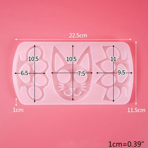 1 Pc Crystal Epoxy Resin Mold Keychain Pendant Silicone Mould