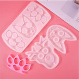 1 Pc Crystal Epoxy Resin Mold Keychain Pendant Silicone Mould