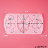 1 Pc Crystal Epoxy Resin Mold Keychain Pendant Silicone Mould