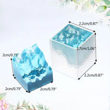 1 Pc Double-side Snow Mountain Mold Epoxy Resin Silicone Mold