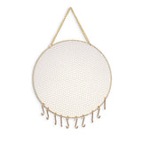 Metal Grid Earring Holder Wall Mounted Organizer