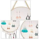 Metal Grid Earring Holder Wall Mounted Organizer