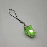 Natural Stone Pendant Keychain Pink Crystal Key Chains Jewelry Gift