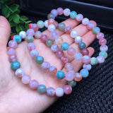 1 Pc Fengbaowu Agate Bracelet Round Beads Crystal Reiki Healing Stone Jewelry