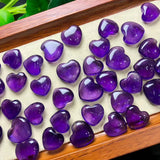 1 Pc Amethyst Heart Crystal for Jewelry Making
