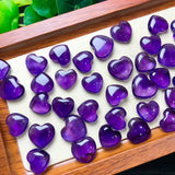 1 Pc Amethyst Heart Crystal for Jewelry Making