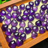 1 Pc Amethyst Heart Crystal for Jewelry Making