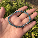 Natural Apatite Bracelet Diamond Beads Crystal Healing Stone