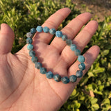 Natural Apatite Bracelet Diamond Beads Crystal Healing Stone