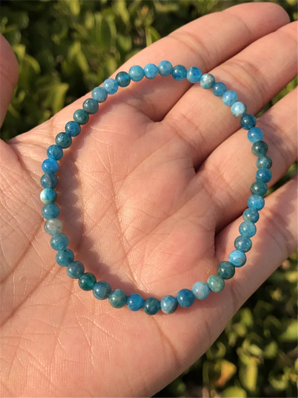 Fengbaowu Apatite Bracelet Quartz Healing Stone Jewelry