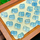 1 Pc Aquamarine Rabbit Jewelry Making Pendant Bracelet Earring DIY Accessories