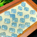 1 Pc Aquamarine Rabbit Jewelry Making Pendant Bracelet Earring DIY Accessories