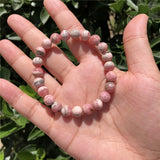Natural Argentina Rhodochrosite Bracelet Crystal Healing Stone