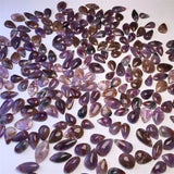 Fengbaowu Natural Aurora Purple Quartz Rutilated Water Drop Pendant