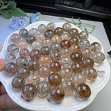 Fengbaowu 7 Sphere Ball Bead Natural Stone Pendant Bracelet Crystal Healing