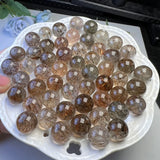 Fengbaowu 7 Sphere Ball Bead Natural Stone Pendant Bracelet Crystal Healing