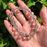 Rutilated Quartz Bracelet Crystal Healing Stone Jewelry