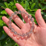 Rutilated Quartz Bracelet Crystal Healing Stone Jewelry