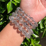 Rutilated Quartz Bracelet Crystal Healing Stone Jewelry