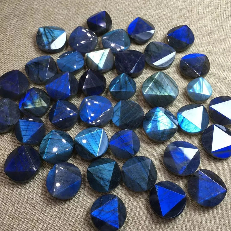 Labradorite Star Pendant Crystal Reiki Healing Stone Gift