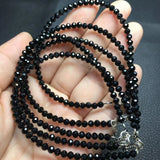 Natural Spinel Bracelet Faceted Bead 925 Sterling Silver Crystal Healing Stone