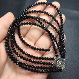 Natural Spinel Bracelet Faceted Bead 925 Sterling Silver Crystal Healing Stone