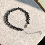 Natural Spinel Chain Bracelet Round Faceted Beads Crystal Reiki Healing Stone